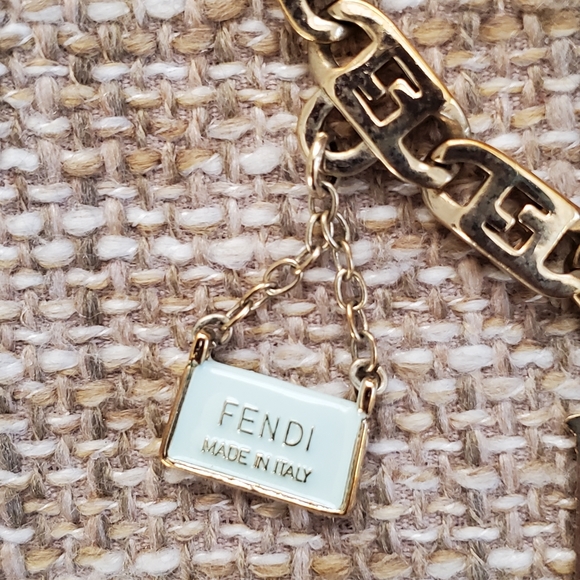 Authentic Vintage Fendi Baguette Charm Necklace - Picture 8 of 10